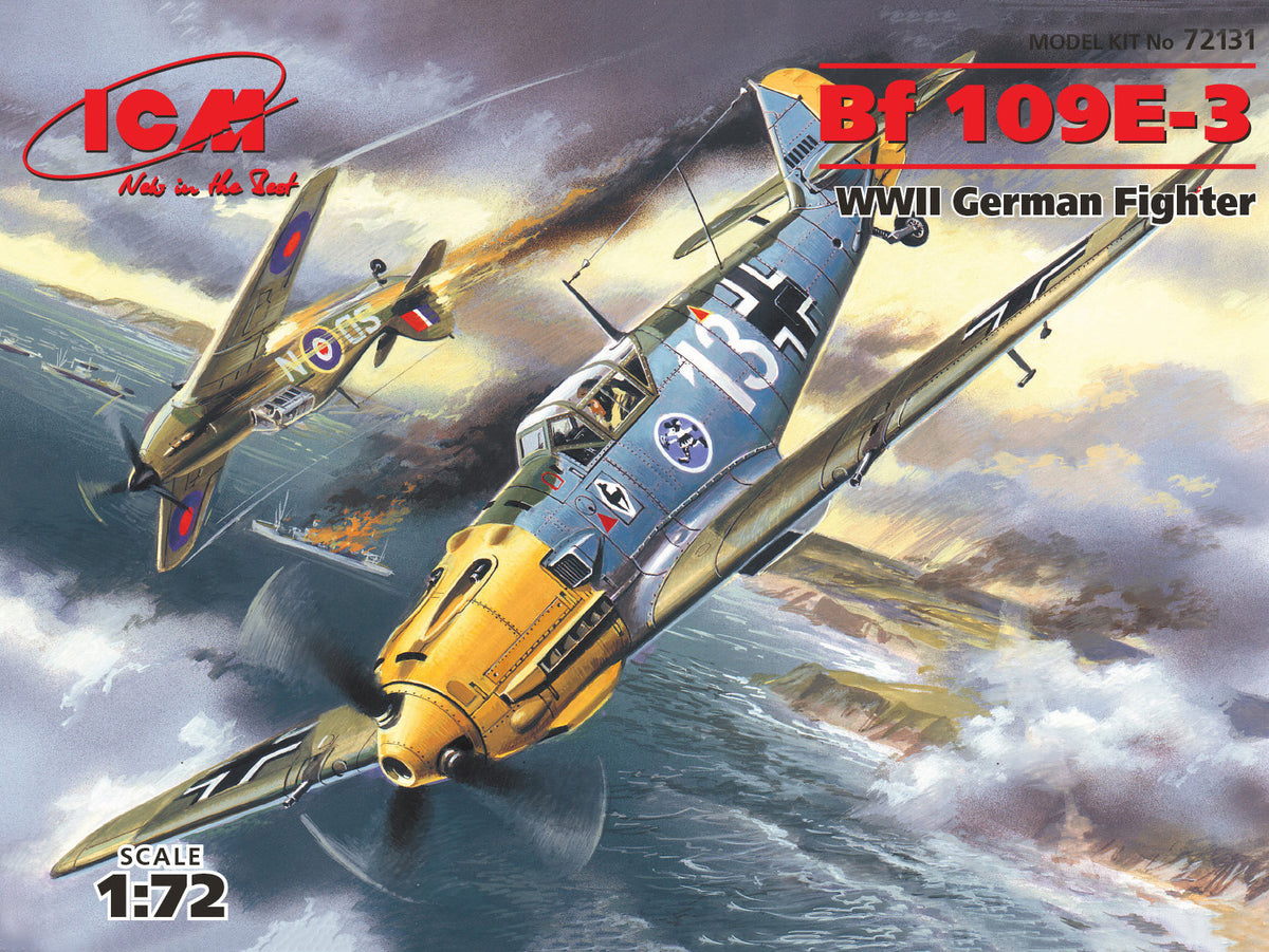 1/72 Messerschmitt Bf 109E-3 WWII German Fighter