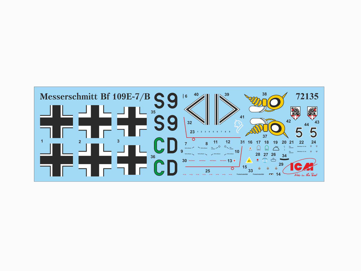 1/72 Messerschmitt Bf 109E-7/B WWII German Fighter-Bomber