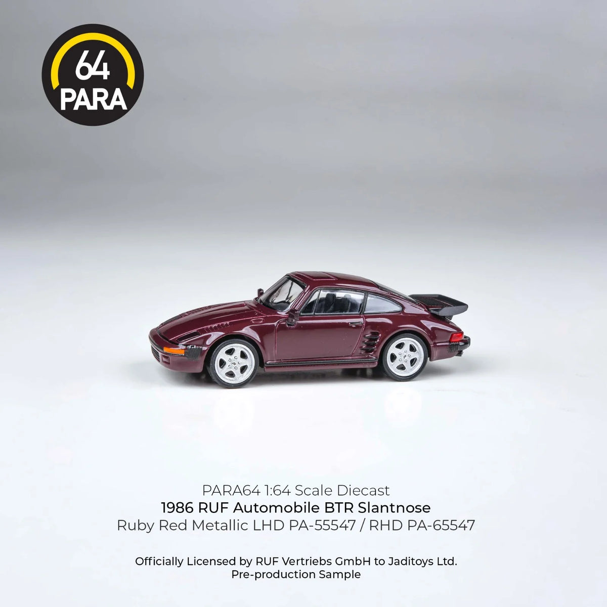 1/64 1986 RUF BTR Slantnose Ruby Red Metallic RHD