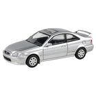 1/64 1999 Honda Civic EM1 Vogue Silver Metallic with Wing