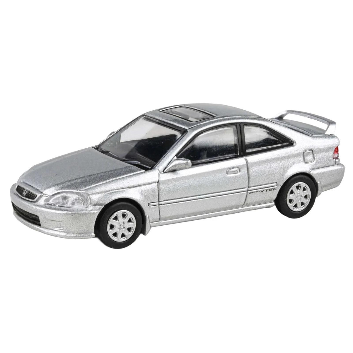 1/64 1999 Honda Civic EM1 Vogue Silver Metallic with Wing