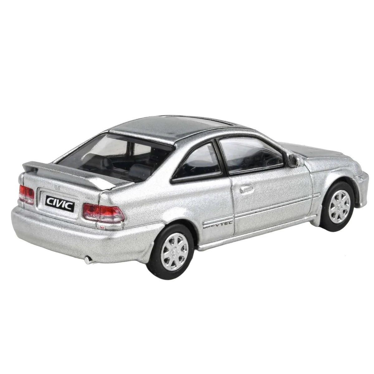1/64 1999 Honda Civic EM1 Vogue Silver Metallic with Wing