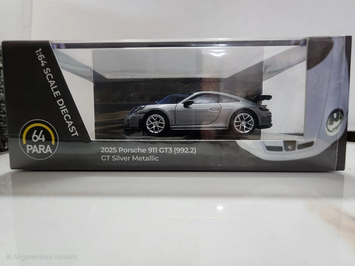 1/64 2025 Porsche 911 GT3 (992.2) GT Silver Metallic