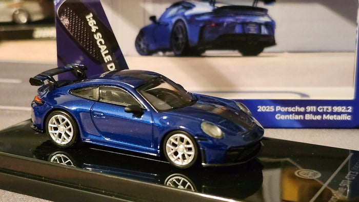 1/64 2025 Porsche 911 GT3 (992.2) Gentian Blue Metallic RHD