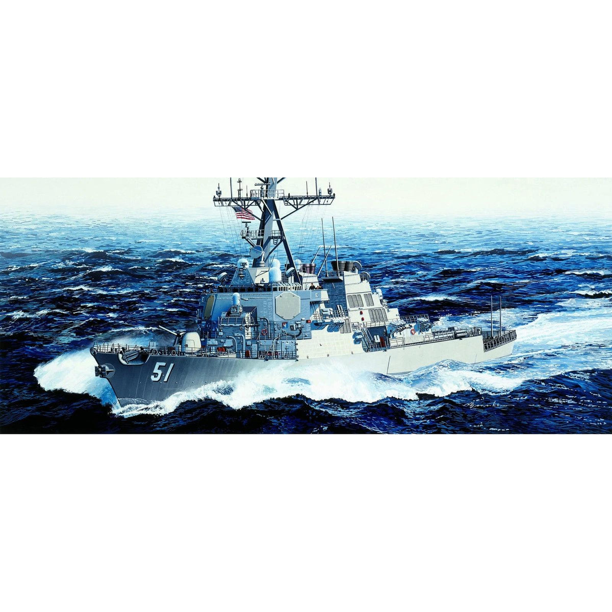 1/350 U.S.S. Arleigh Burke DDG-51 Plastic Model Kit