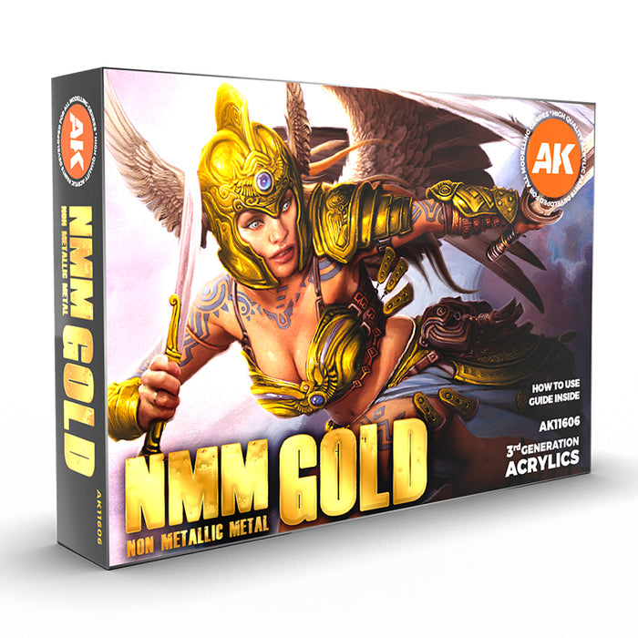 Non Metallic Metal: Gold Acrylic Paint Set 3rd Generation