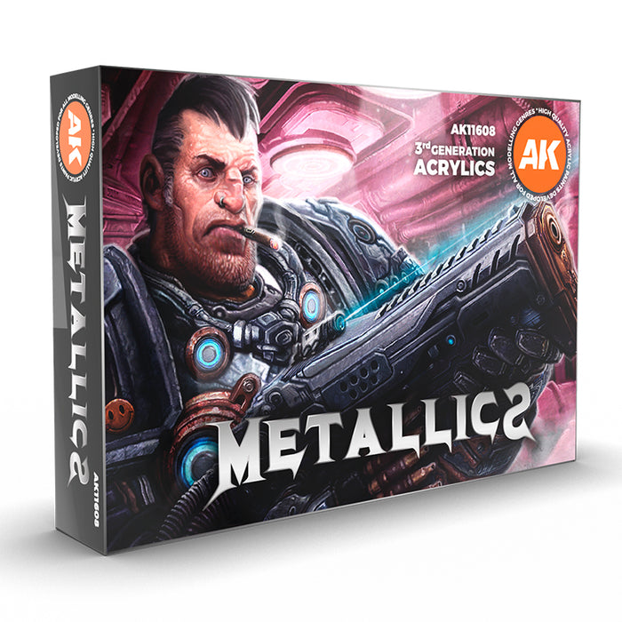Metallics Acrylic Paint Set 3rd Generation