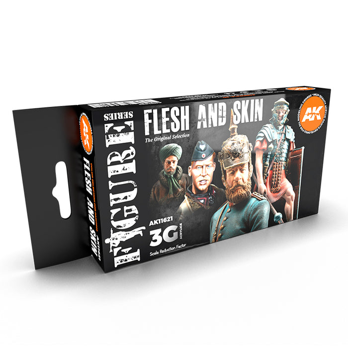 Figure Series: Flesh And Skin Colors Acrylic Paint Set 3rd Generation