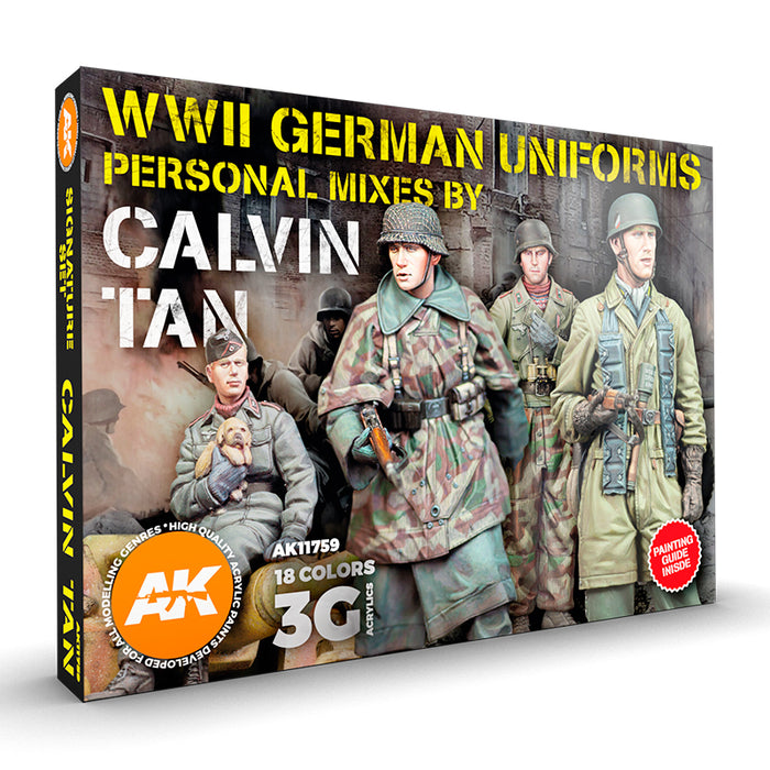 Signature Set: WWII German Uniforms - Calvin Tan Acrylic Paint Set 3rd Generation