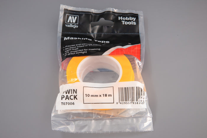 Tools Precision Masking Tape 10mmÃ—18m Twin Pack