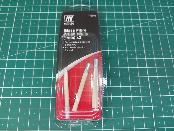 Tools 3 Glass Fiber Brush Refills 4mm