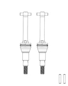 Metal F/R CVD Shafts Pair