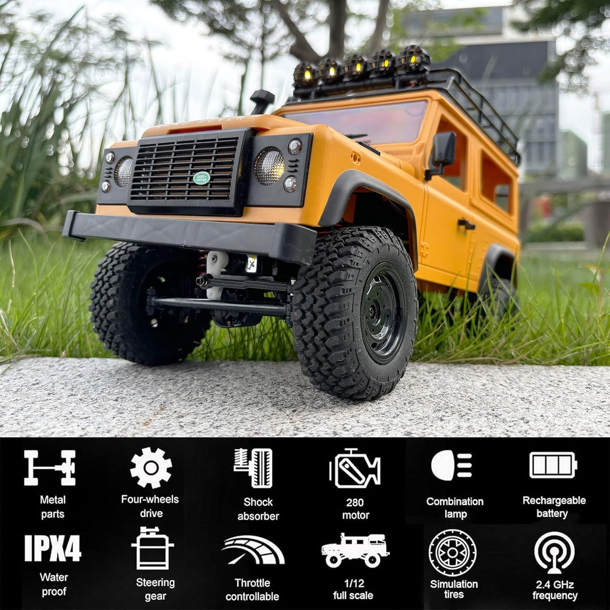 1/12 Land Rover Defender D90 4WD RTR RC Crawler