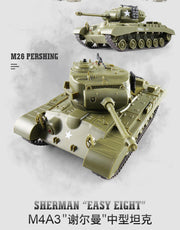 1/30 American "Sherman"/ Pershing M26 RC Battle Tank