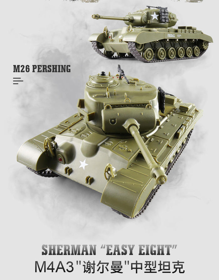 1/30 American "Sherman"/ Pershing M26 RC Battle Tank