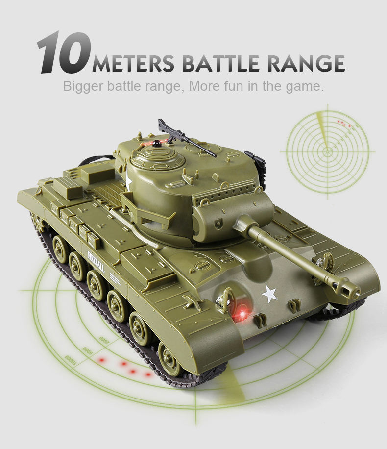 1/30 American "Sherman"/ Pershing M26 RC Battle Tank