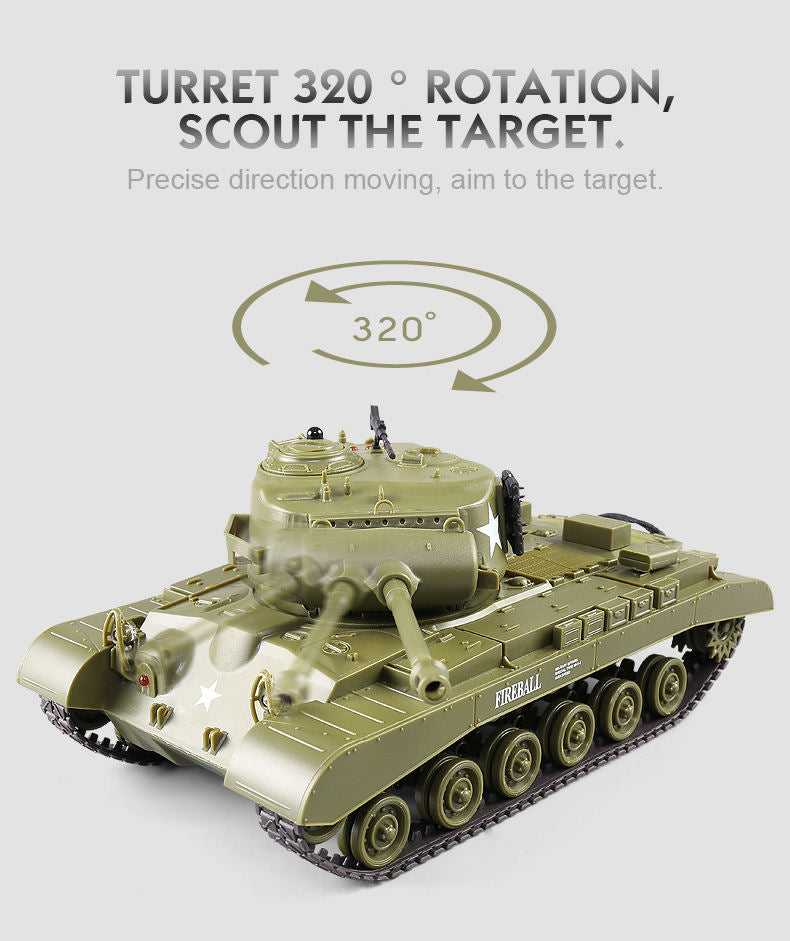 1/30 American "Sherman"/ Pershing M26 RC Battle Tank