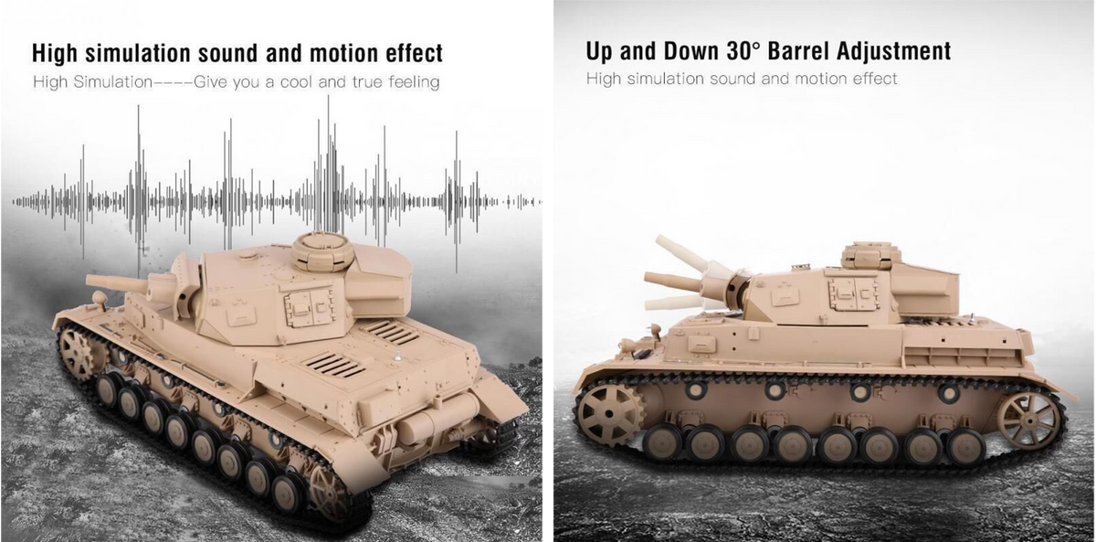 1/16 German Panzer IV (F Type) RC Medium Tank