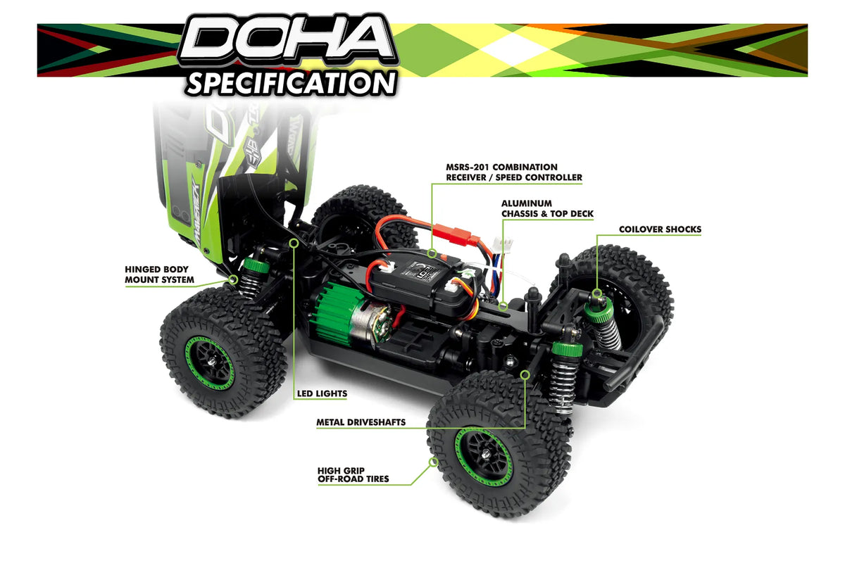 1/20 Doha 4WD Electric Truck - Green