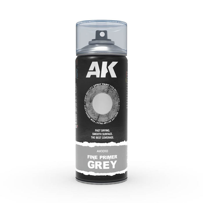 Fine Primer Grey - Spray Paint 400ml (Includes 2 Nozzles)