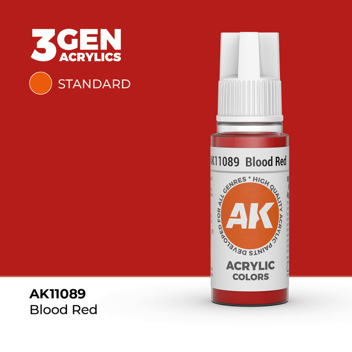 Blood Red Acrylic Paint 17ml 3rd Generation