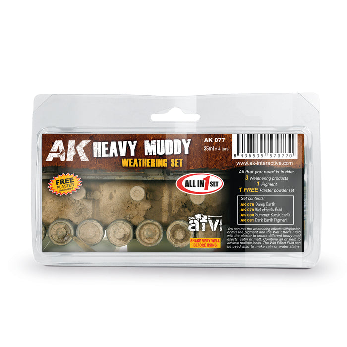 Heavy Muddy Weathering Enamel Paint Set