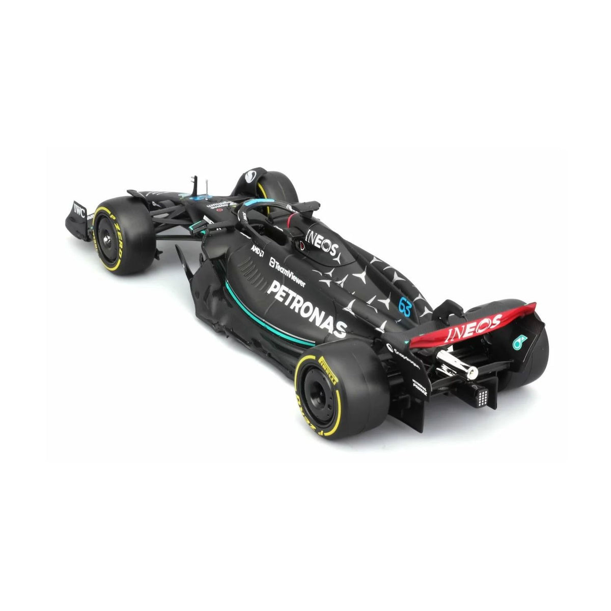 1/24 2023 F1 Mercedes-AMG W14 #63 with Russell Driver Figurine in WB