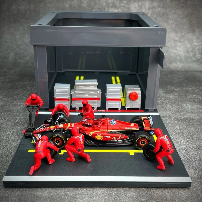 1/43 2024 Ferrari Pit Pass Diorama Playset #16 Leclerc