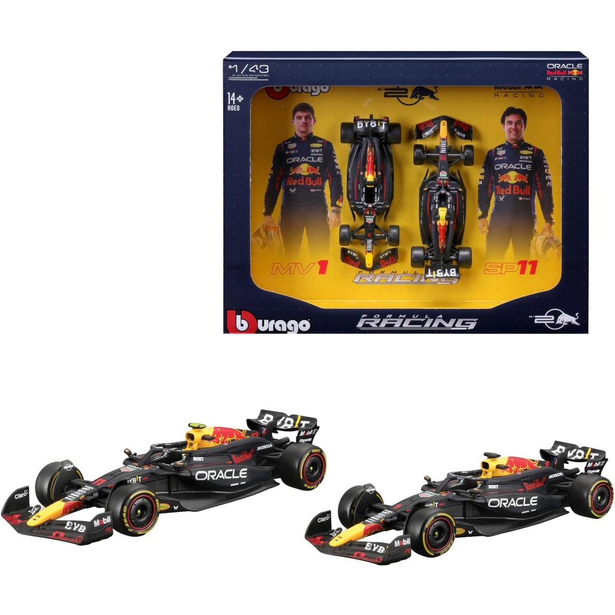 1/43 F1 Gift Set 2024 Red Bull Racing RB20 #1 & #11 2pcs