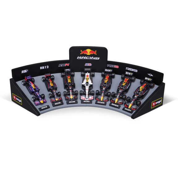 Bburago 1/43 F1 Red Bull Racing 7 Pieces Set & Display Stand | Hobbyco ...