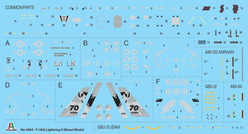 1/72 Lockheed Martin F-35A Lightning II CTOL Version (Beast Mode)