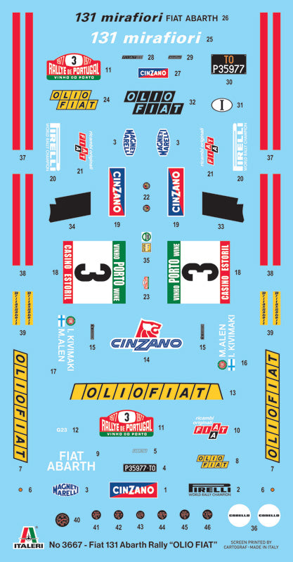 1/24 FIAT 131 Abarth Rally OLIO FIAT