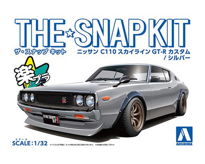 1/32 Snap Nissan C110 Skyline GT-R Custom (Silver)_6