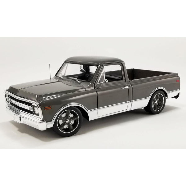 1/18 1969 Chevrolet C10 Custom -LS-10 - Custom Grey Metallic