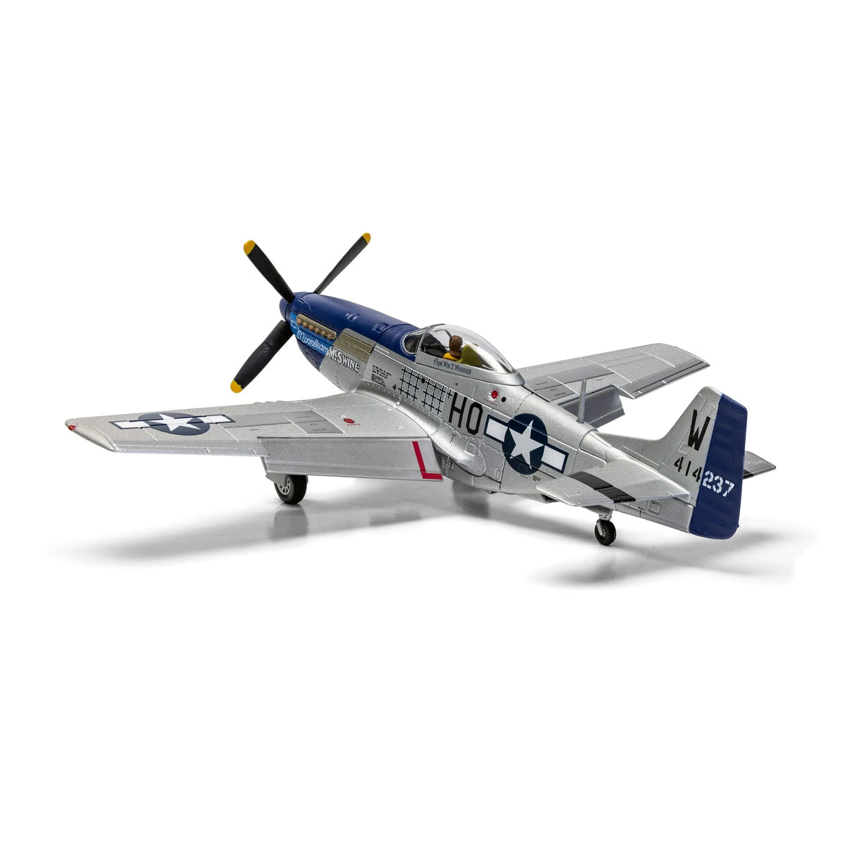 1/72 North American P-51D-10-NA 44-14237/HO-W Moonbeam McSwine Capt. William T. Bill Whisner Jr. 487th Fighter Squadron 352nd Fighter Group Asch Belgium New Year's Day 1945