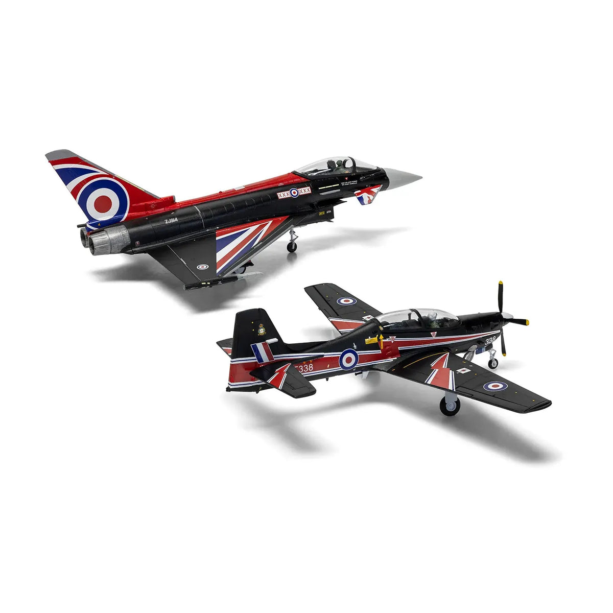 1/72 Eurofighter Typhoon FGR.4 Blackjack & Shorts Tucano T.1 Twin Pack