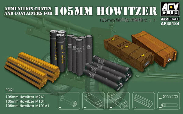 1/35 Ammunition Crates And Containers For 105mm Howitzer (M101/M101A1/M2A1_3