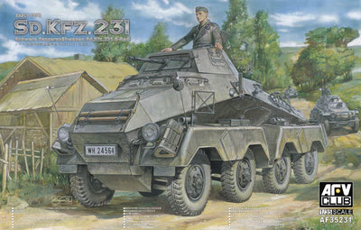 1/35 German Sd.Kfz. 231 Schwerer Panzerspähwagen Plastic Model Kit_4