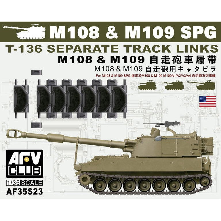 1/35 T-136 Track For M108/M109 (Workable) Conversion Kit
