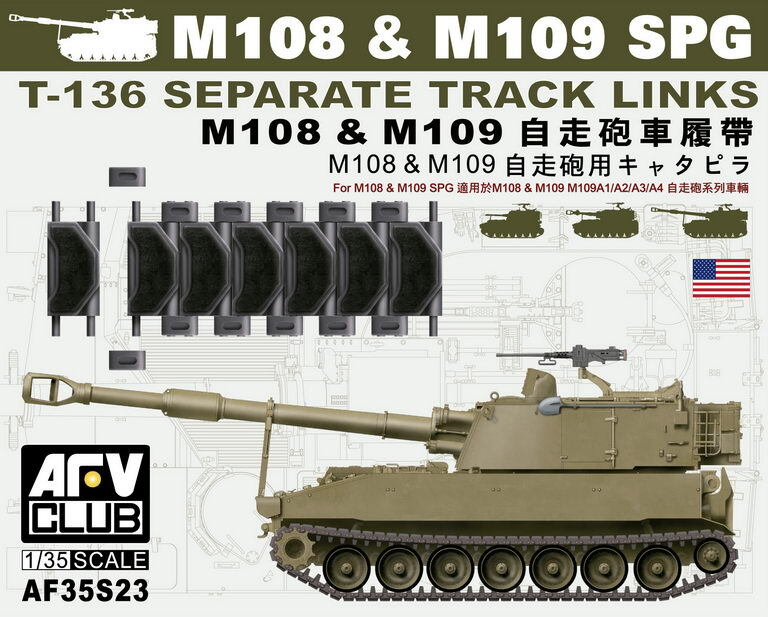 1/35 T-136 Track For M108/M109 (Workable) Conversion Kit