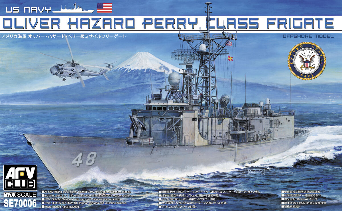1/700 US Navy Oliver Hazard Perry Class Frigate Plastic Model Kit  ''Aust Decals''_1