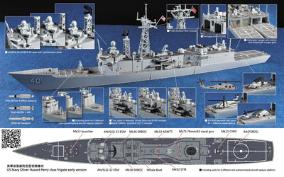 1/700 US Navy Oliver Hazard Perry Class Frigate Plastic Model Kit  ''Aust Decals''_2