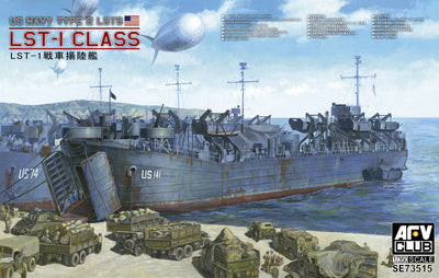 1/350 US Navy Type 2 LSTS LST1 Class Plastic Model Kit