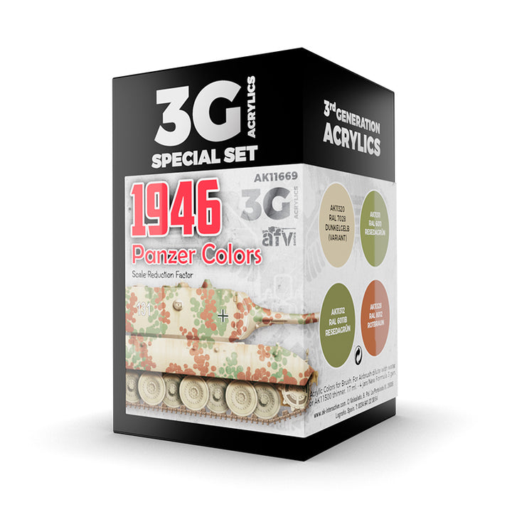 image1_AFV Series: Panzer Colors 1946 Acrylic Paint Set 3rd Generation