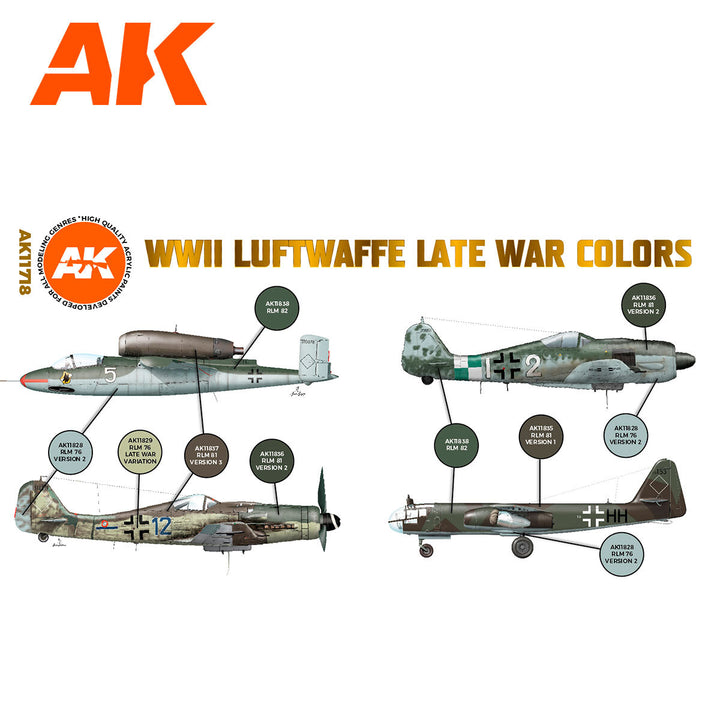 image2_Air Series: WWII Luftwaffe Late War Colors Acrylic Paint Set 3rd Generation