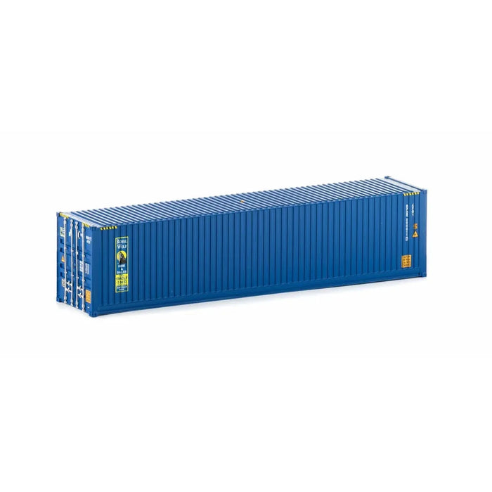 HO 40ft High Cube Container Royal Wolf Version 1 Blue 2pk