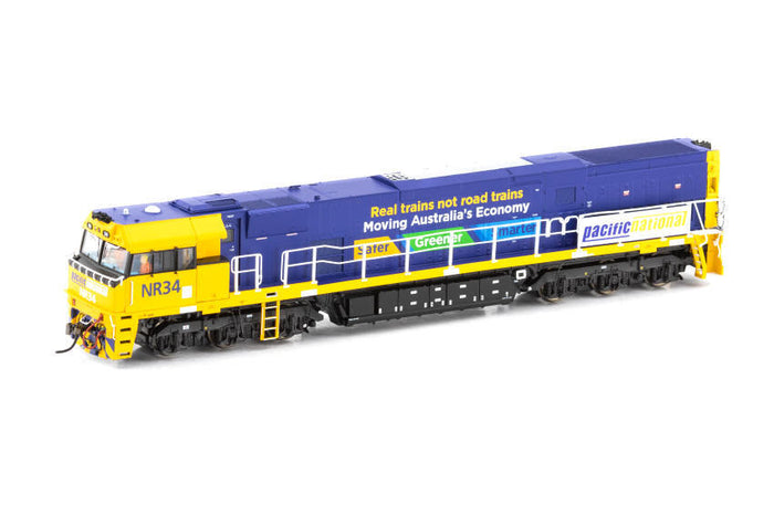 HO NR34 Pacific National Real Trains Blue/Yellow