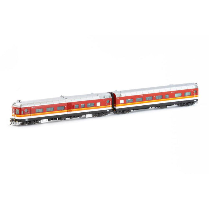 image2_HO DEB Set Railcar NSWGR Reverse with White L7 & Waratah - 4 Car Set