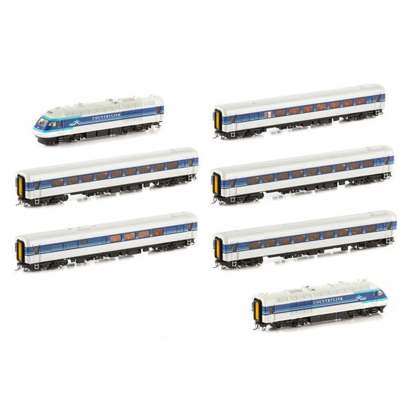 image1_HO SRA CountryLink XPT Blue/Grey/White - 7 Car Set