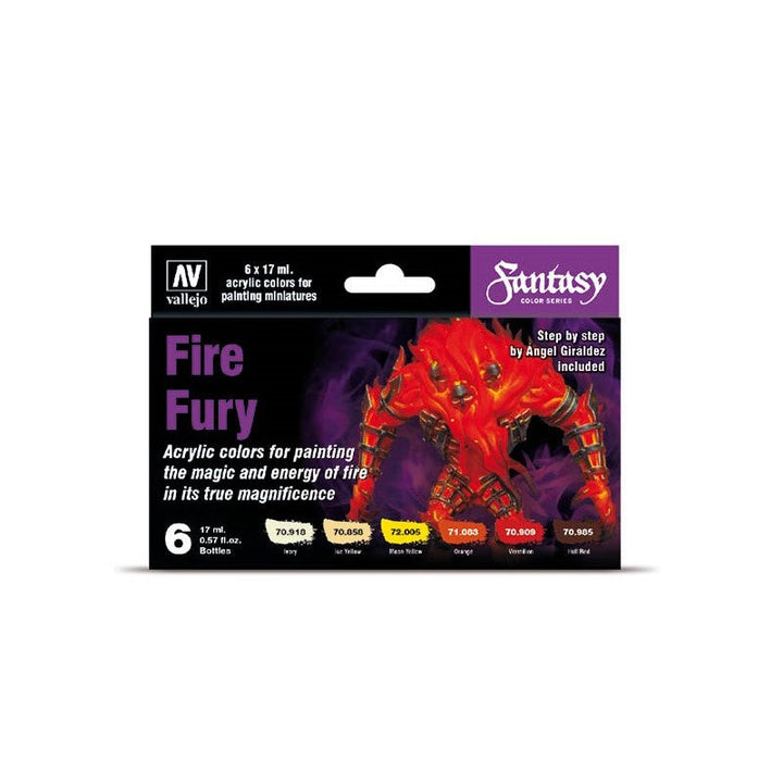 image1_70243 Model Color Fire Fury Acrylic 6 Colour Paint Set